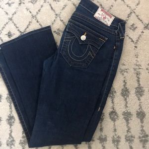 True religion straight leg, low rise jeans